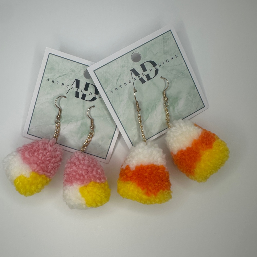 Candy Corn Earring